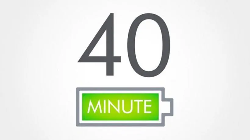 До 40 минут работы