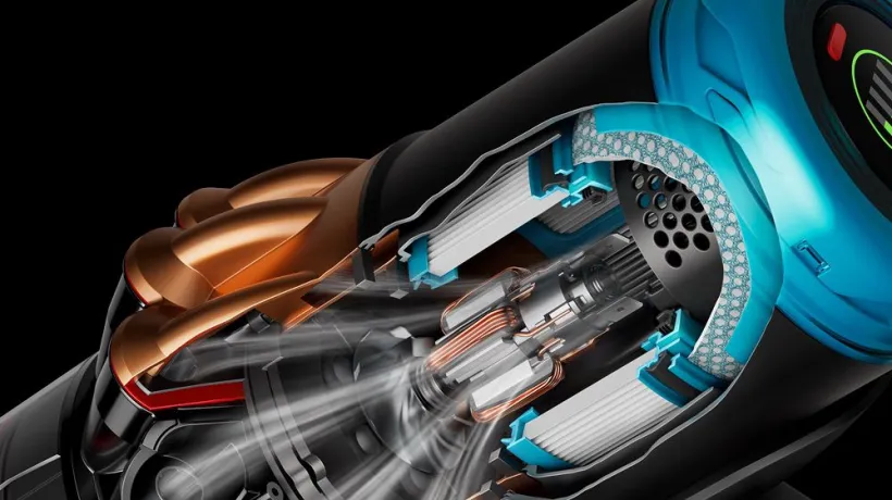 Новый цифровой двигатель Dyson Hyperdymium™ мощностью 900 Вт